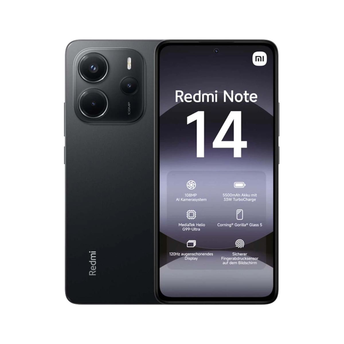 Redmi Note 14 128 ГБ Lime Green, фото 1