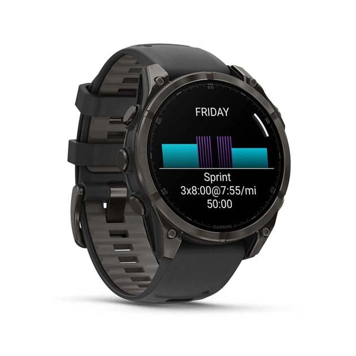 Fenix 8 47 mm AMOLED Carbon Gray DLC Titanium, фото 3