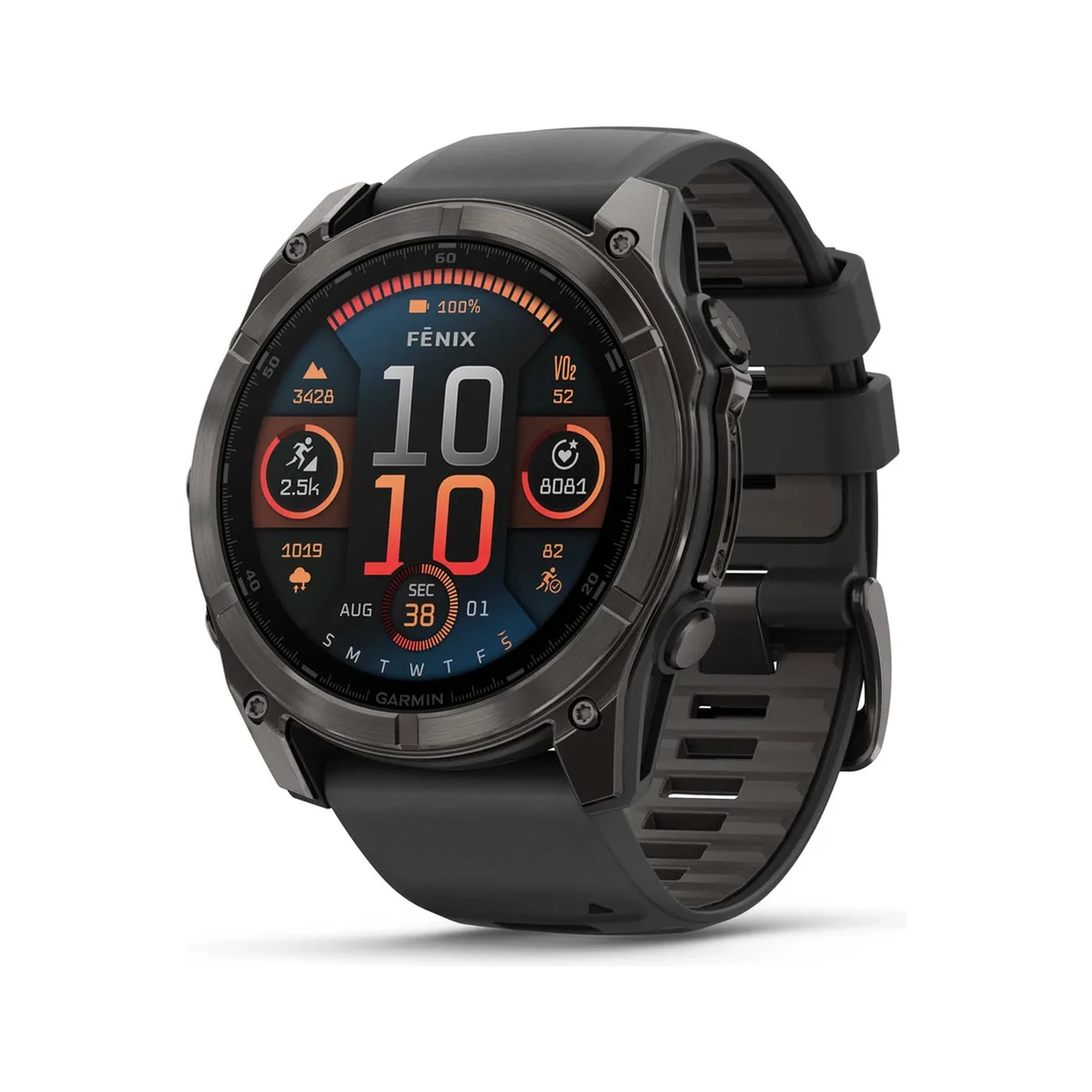 Fenix 8  Carbon Gray DLC Titanium, фото 1
