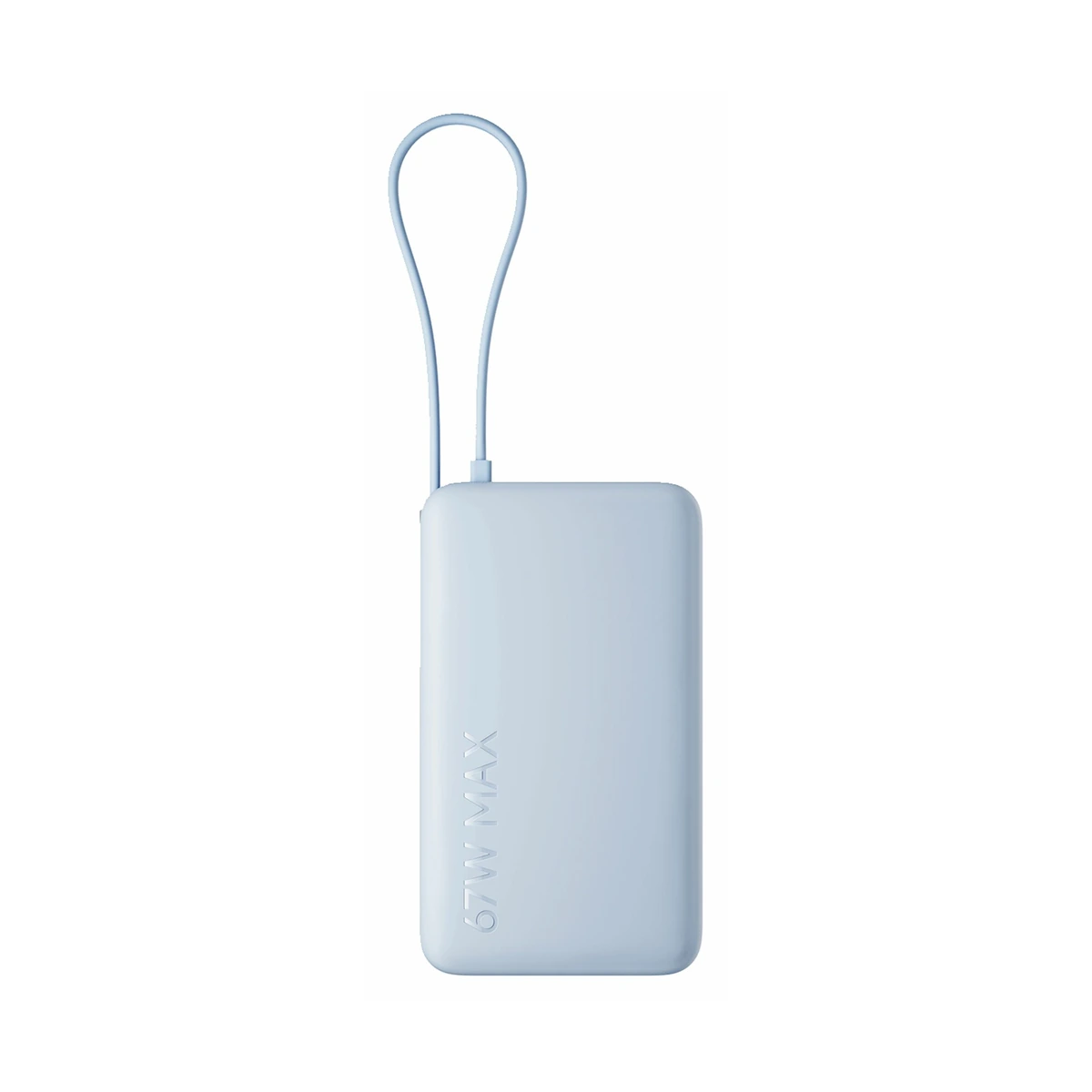 67W Power Bank 10000 (Integrated Cable)  Light Blue, фото 3